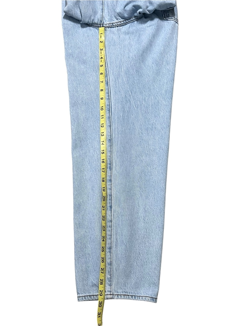 Levis Premium Big E Denim Barrel Legs Baggy Overalls M Cross-back Straps Light - Picture 13 of 13